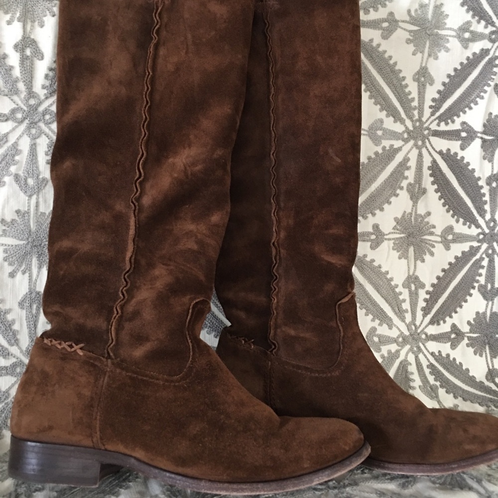 Frye, knee high suede boots. Size 7